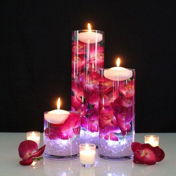 Candle Wedding Centerpieces Floating