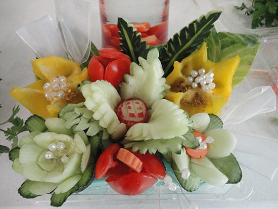 Fruit Wedding Centerpieces Carved