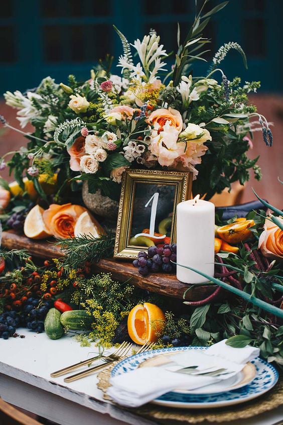 Fruit Wedding Centerpieces Winter