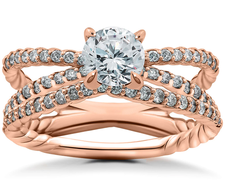 Rose Gold Engagement Rings Isabella