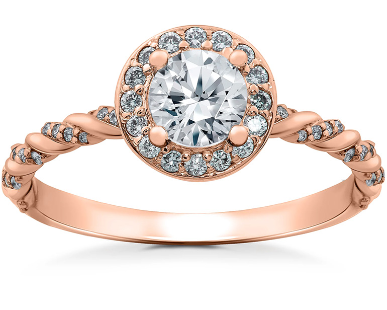 Rose Gold Engagement Rings Pompeii3