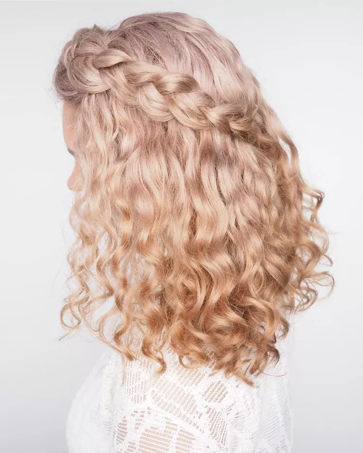 Wedding Hairstyles For Curly Hair Braid