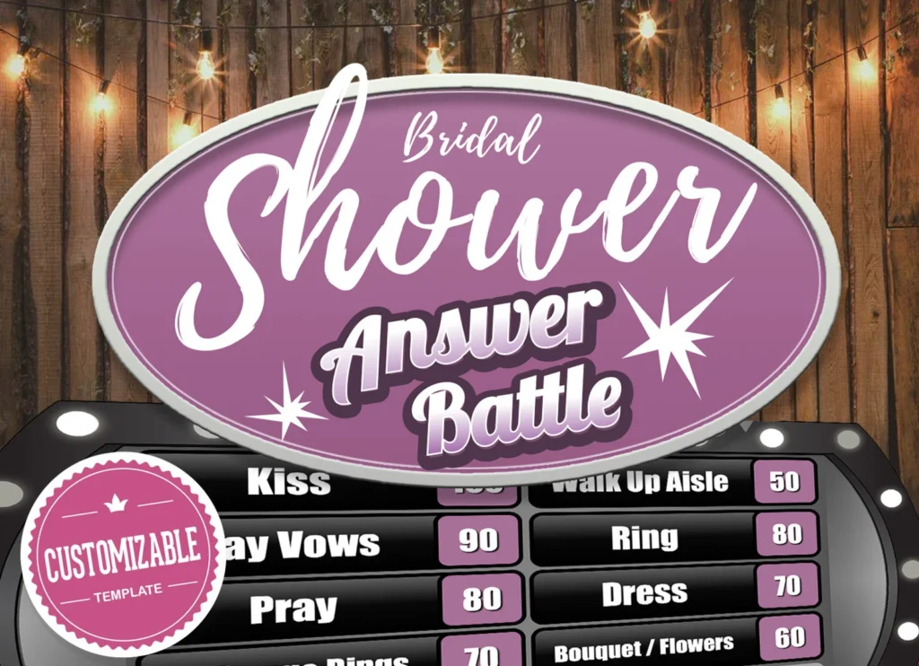 bridal shower games