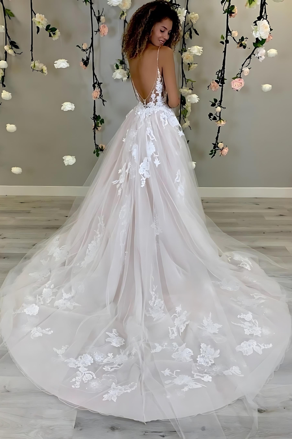 boho maid of honor dress Leia Flowy Sweetheart Ruched Long Bridesmaid Dresses Modern Office Building Interior summer-dress Size:US 12 / UK 16 / EU 42