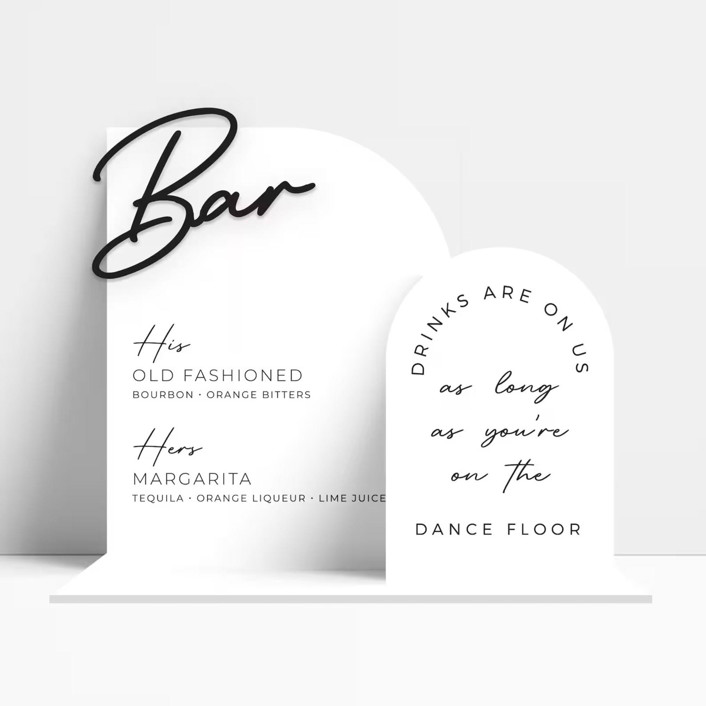 wedding bar sign
