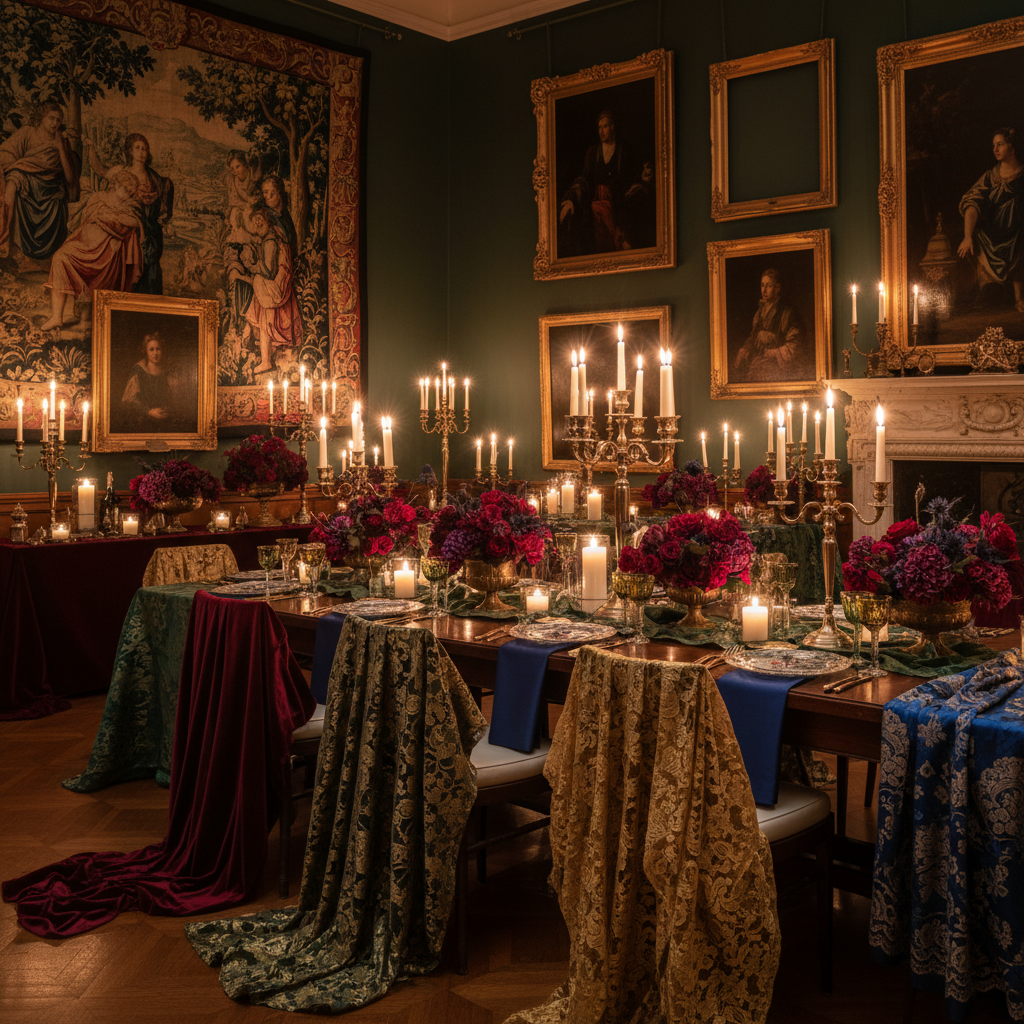 old world glamour wedding trend