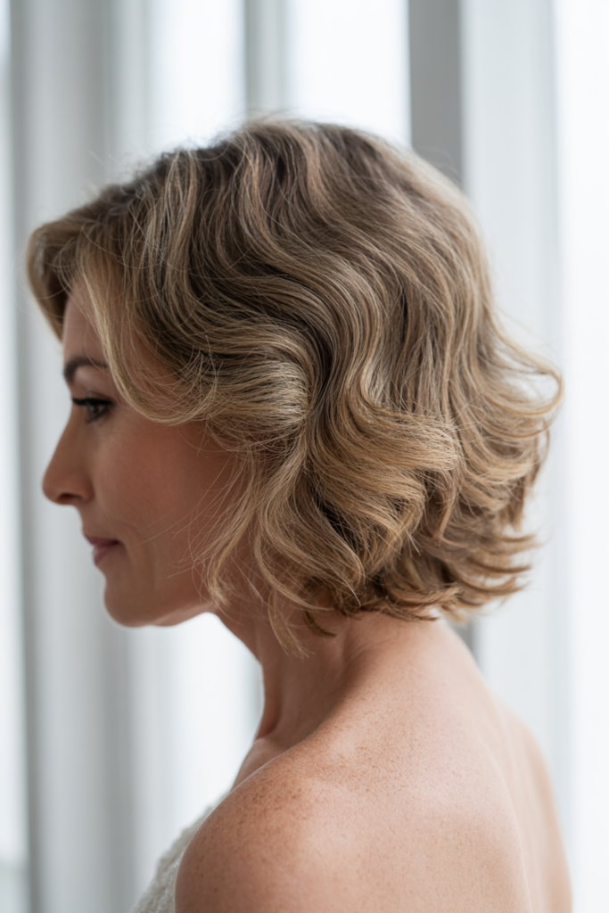Textured Lob with Loose Waves
