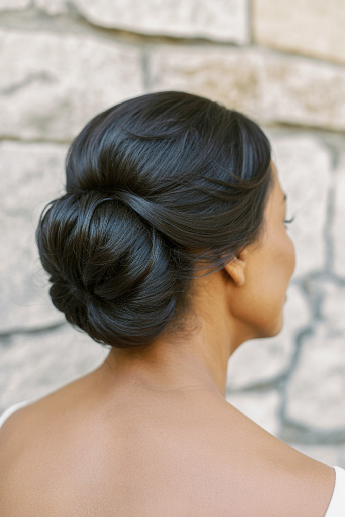 Classic Updo with Soft Pieces