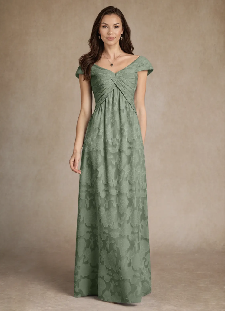sachin and babi light blue dress Pool Mother Of The Bride Dresses Empire Waist Embellished Flutter Slee