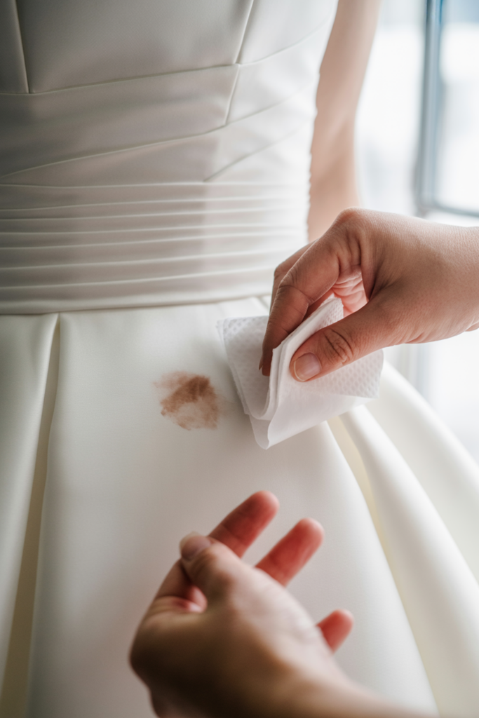 stain on dress