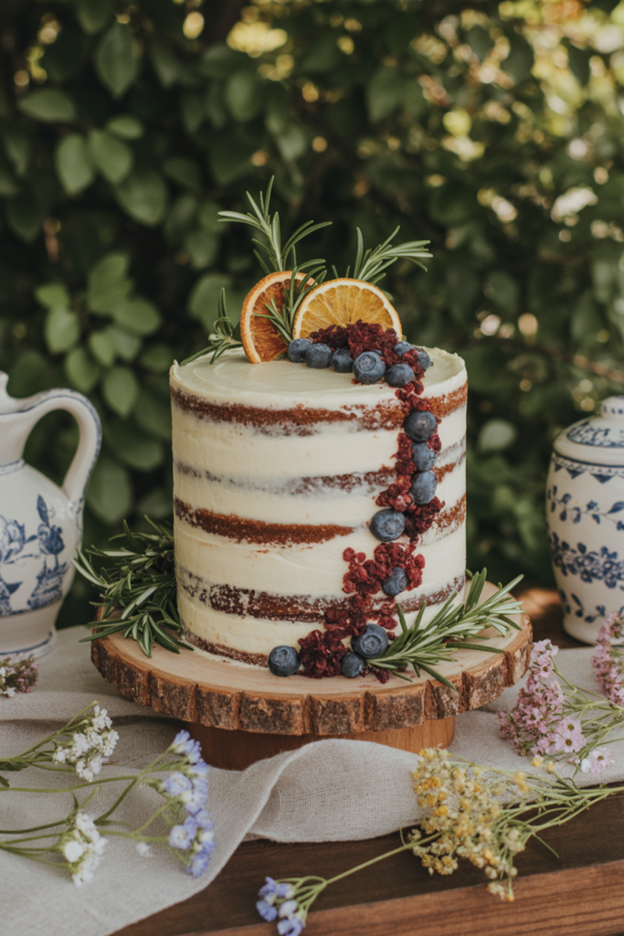 spring-wedding-cakes019 rustic earthy cake