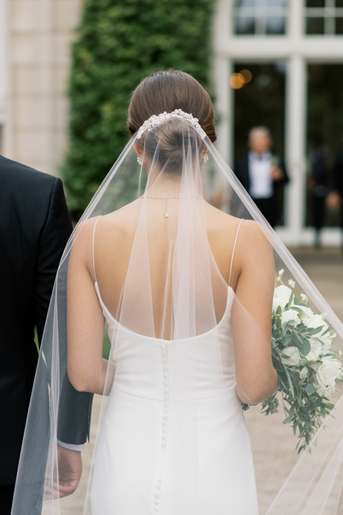 spring wedding hair low bun