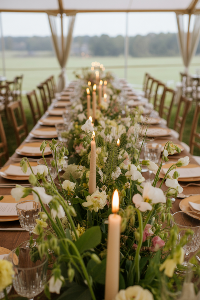 “Meadow” centerpieces