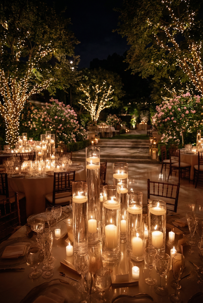 wedding candle decor