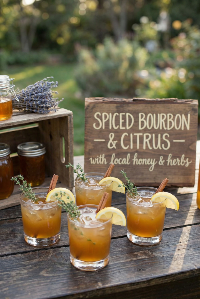 whiskey signature wedding cocktails
