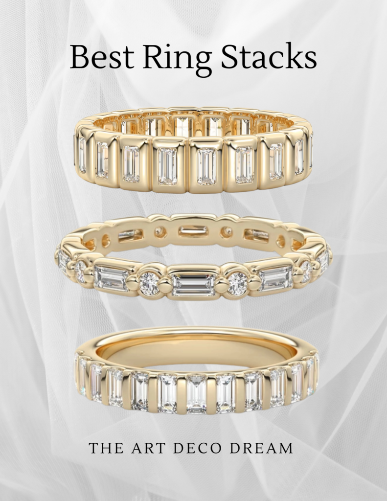 wedding ring stack