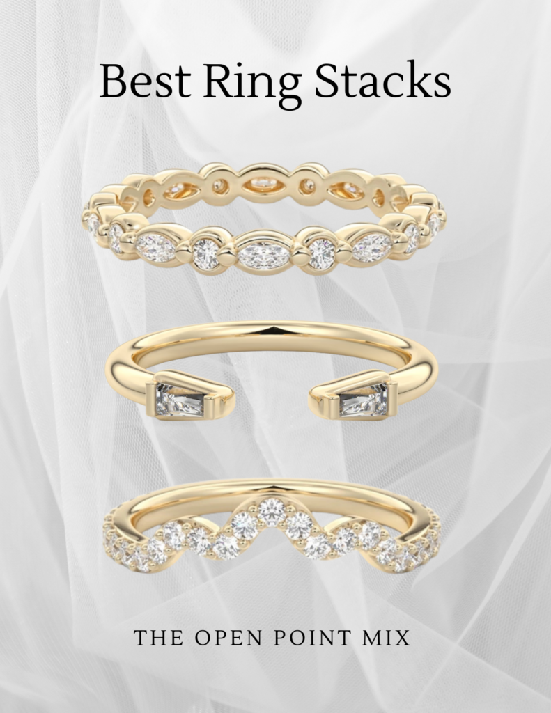 wedding ring stack