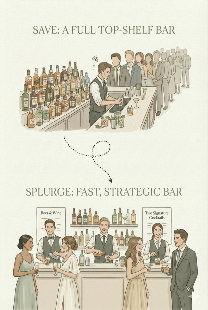wedding splurge bar