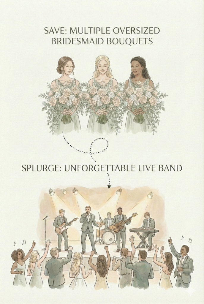 save on bridesmaid bouquets