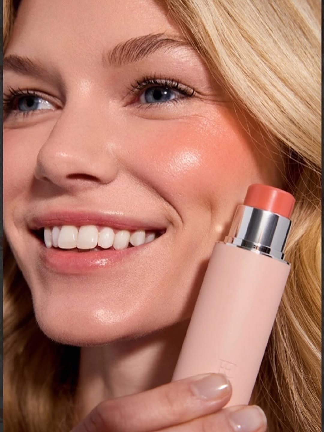 Coral Cream Blush With Soft Focus Powder