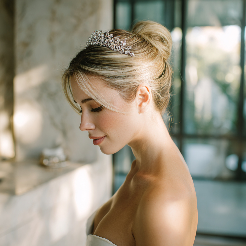 25 Wedding Hairstyles That Look Perfect With A Tiara A Veil Or Both 25 Wedding Hairstyles That Look Perfect With A Tiara A Veil Or Both