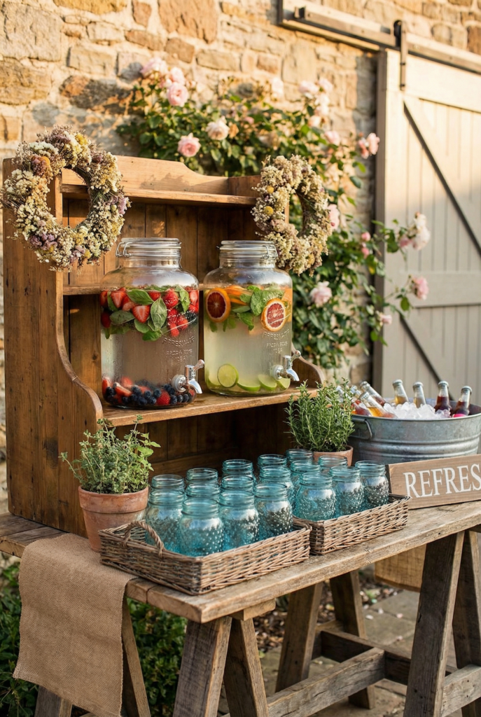 wedding water station