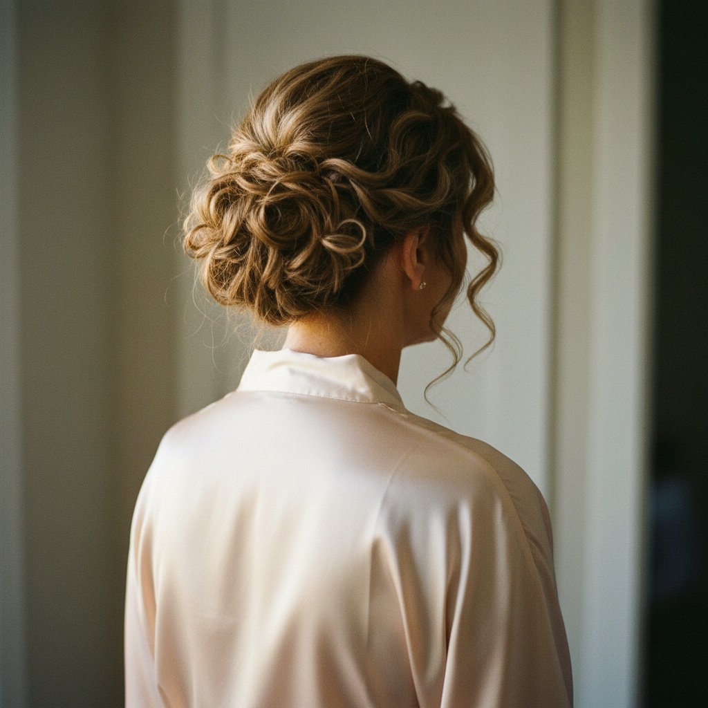 Loose Curly Updo