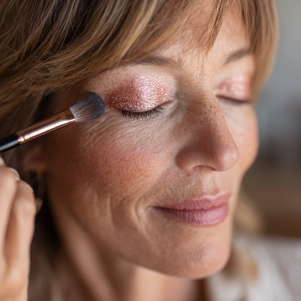 Shimmery Pink Shadow