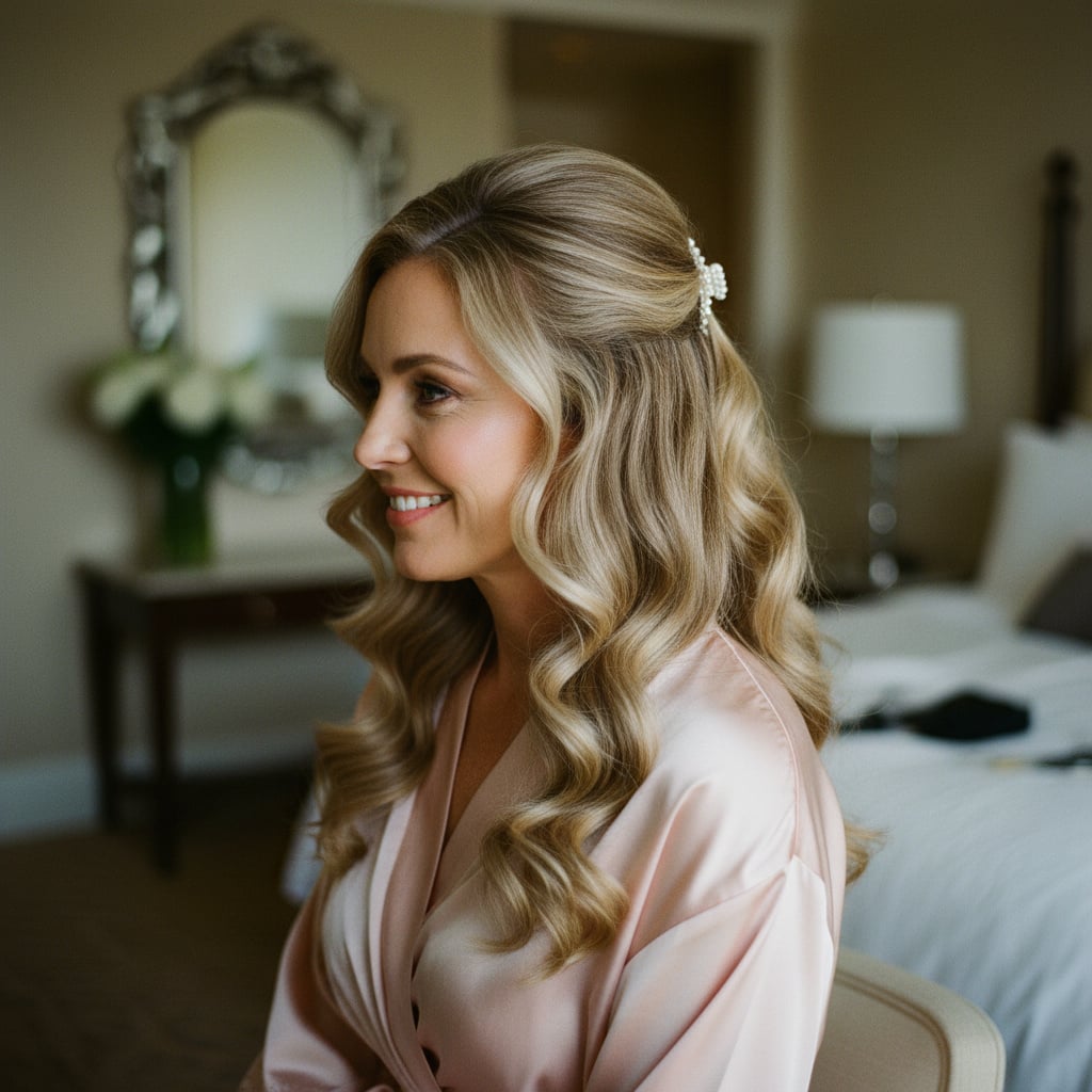 Voluminous Half Up Waves