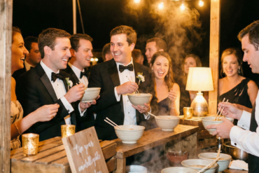 wedding budget splurge ramen stand