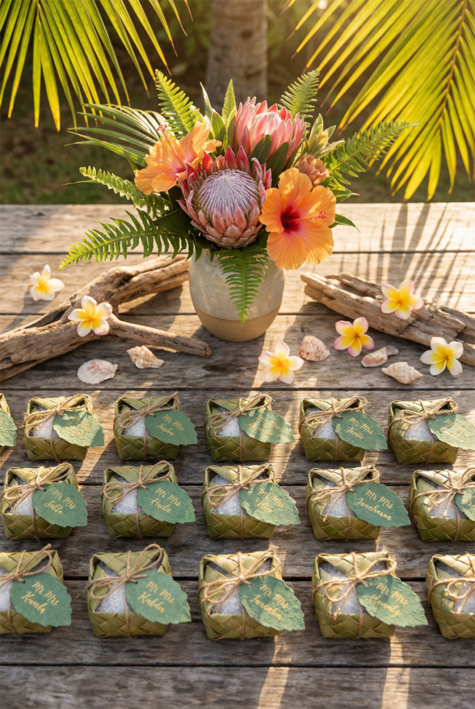 favor box seating display