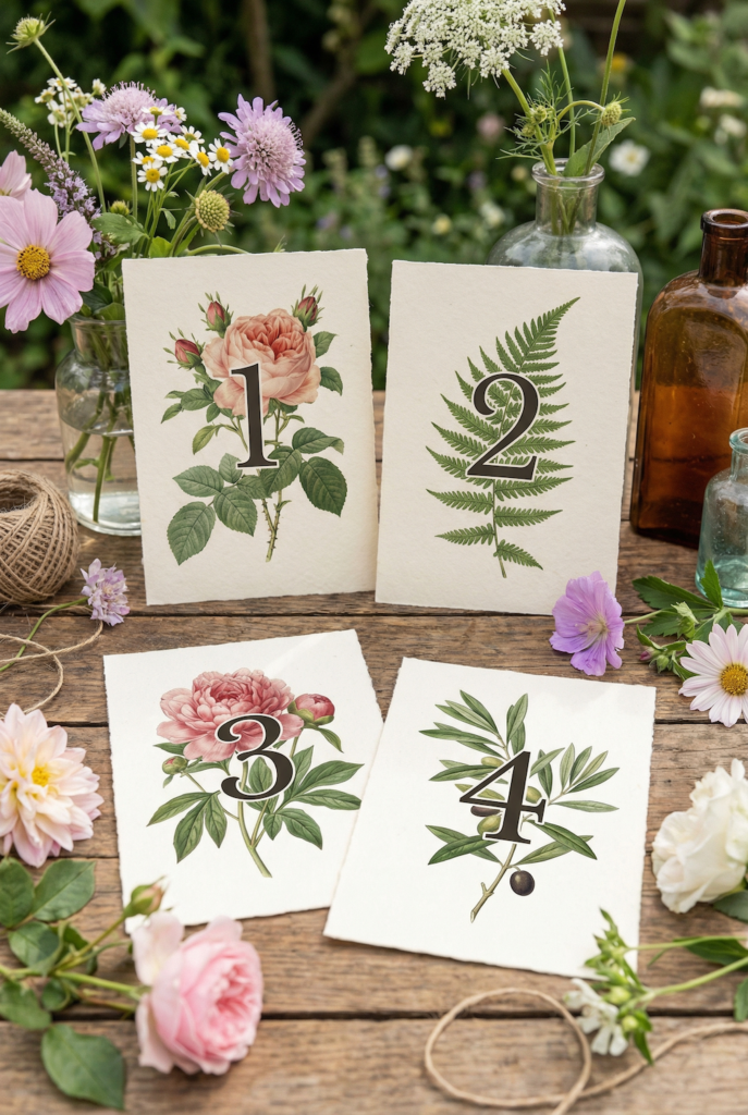wedding table numbers