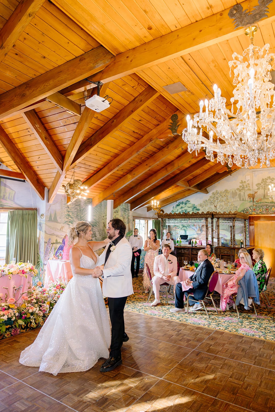 First dance wide shot at the Madonna Inn