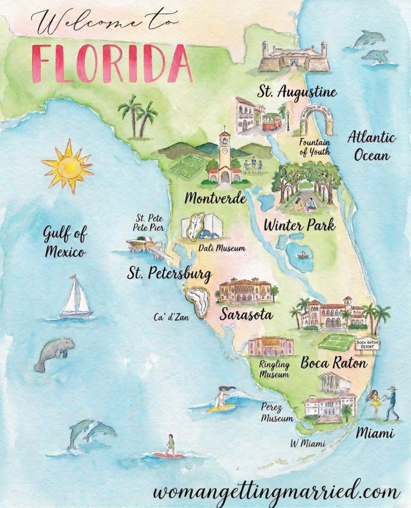 best florida wedding venues map