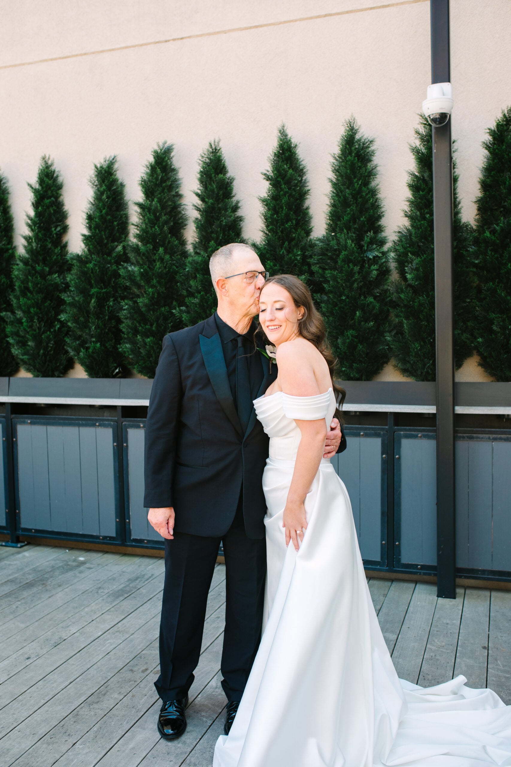 An emotional first look moment before Abigail and Ben's ceremony