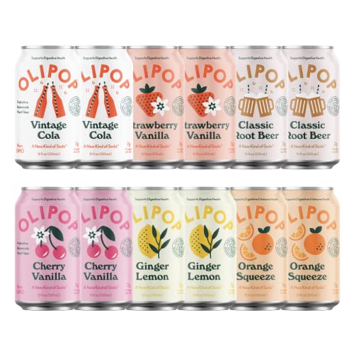 Olipop 6-Flavor Soda Variety Pack 12-pack