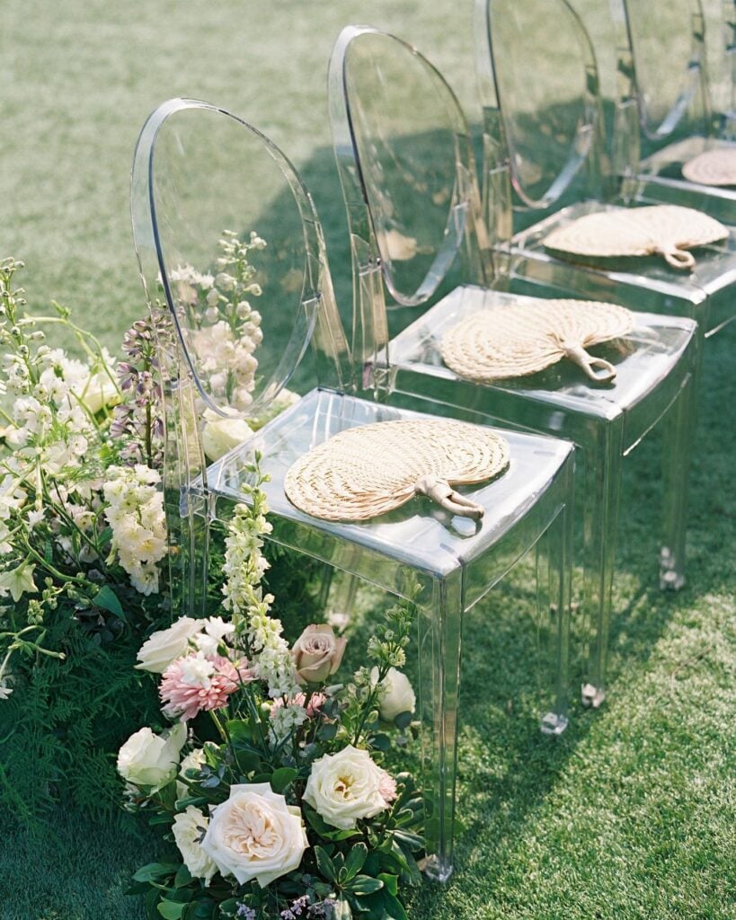 ghost acrylic wedding chairs