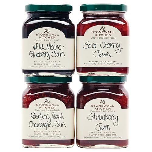 Stonewall Kitchen 4-piece artisan jam collection gift set