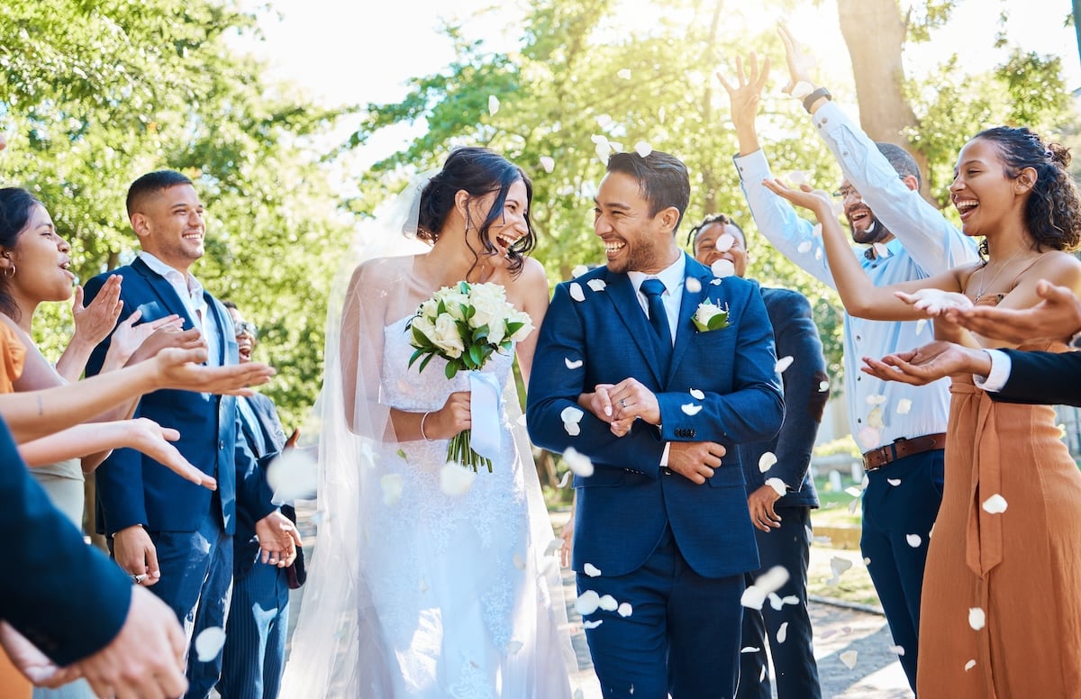 Wedding day celebration