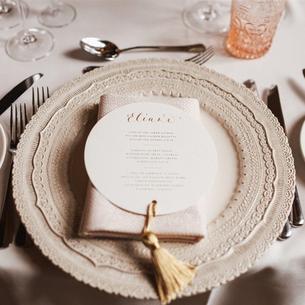 wedding menu