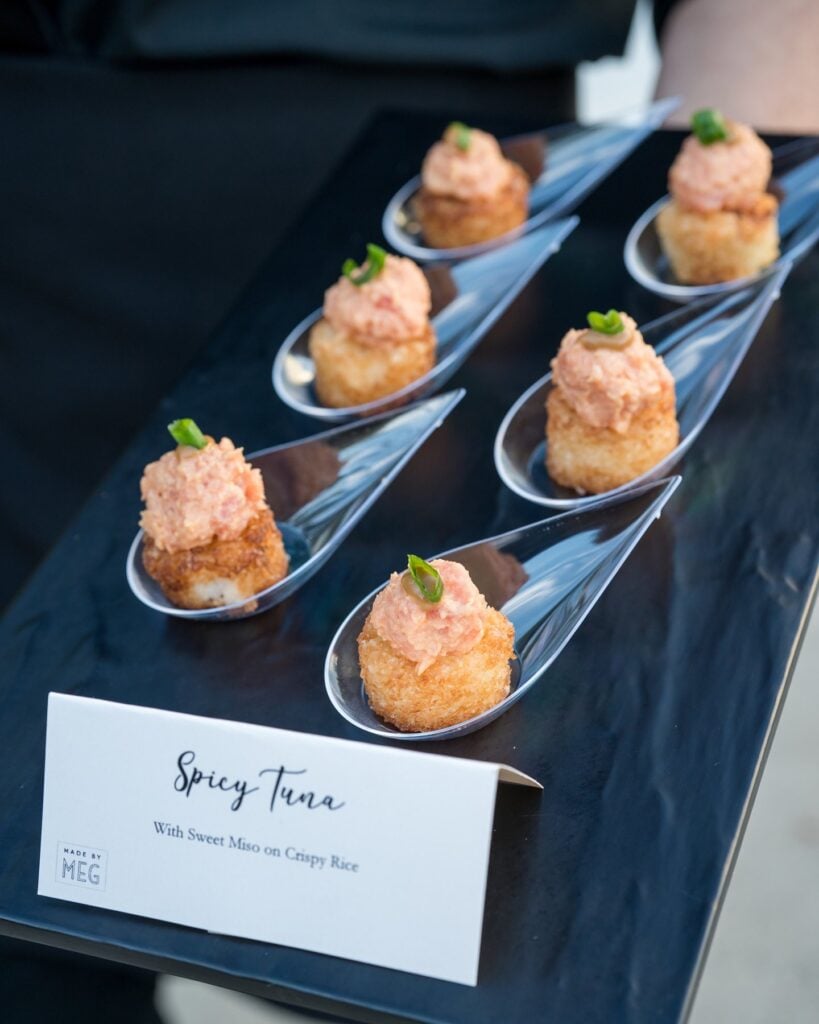 passed wedding appetizers