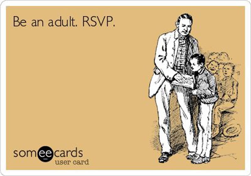 wedding rsvp mistakes