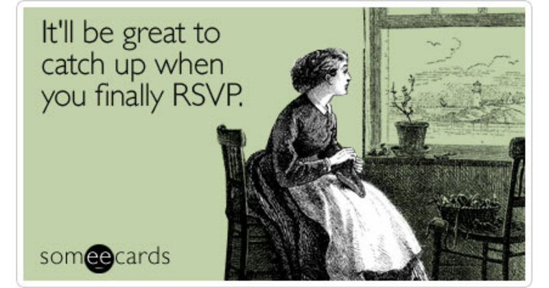 wedding rsvp mistakes