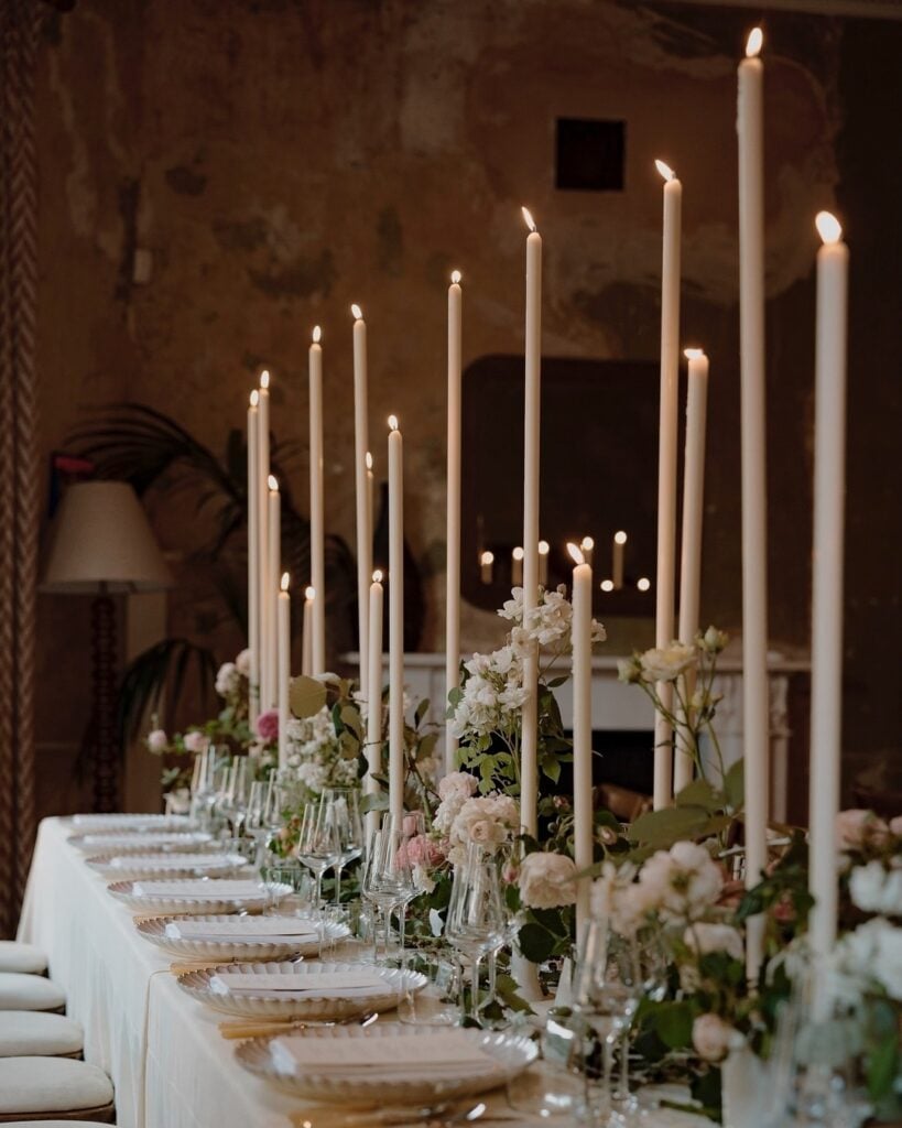 wedding taper candles