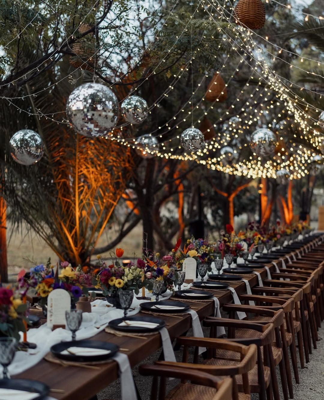 Whimsy wedding disco ball via Instagram @rockmywedding