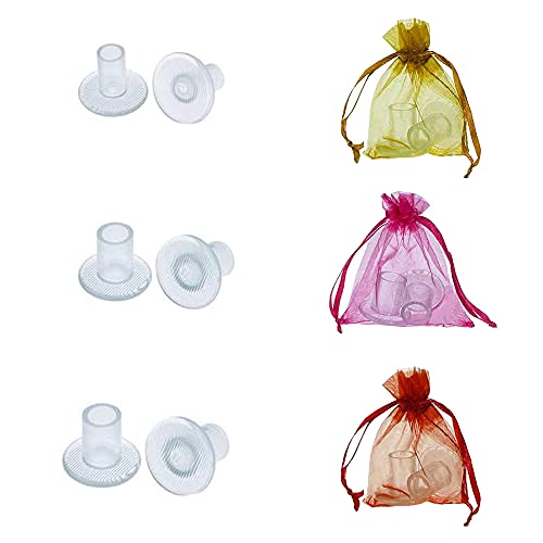 FARCURN Clear High Heel Protectors，FARCURN 3 Size Soft Heel Covers for Walking o
