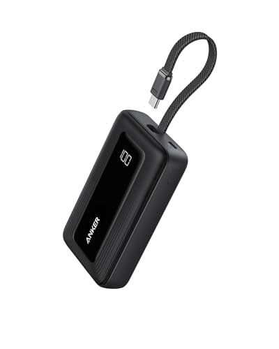 Anker Portable Charger, 10,000mAh 30W Power Bank, USB-C in and Out Fast Charging