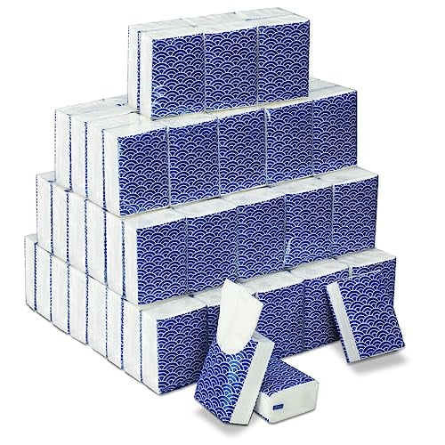 Therwen 100 Pack Pocket Tissues Travel Packs Bulk 1000 Sheet Mini Tissues Bulk 3