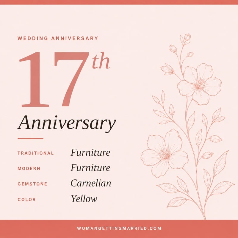 17th wedding anniversary - traditional furniture and modern furniture gifts