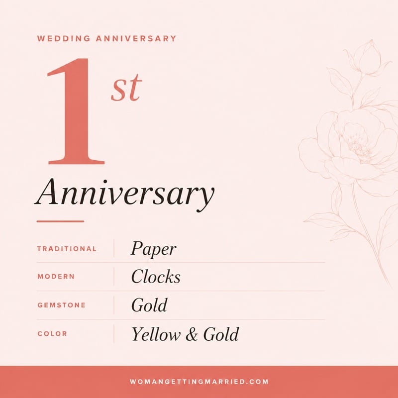 1st wedding anniversary - traditional paper and modern clocks gifts